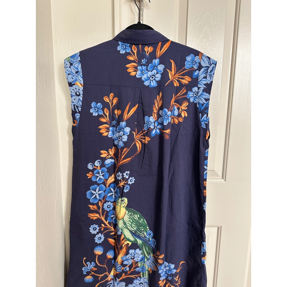 Anthropologie Maeve The Lillian Parrot Floral Midi Dress Size M - Picture 4 of 9
